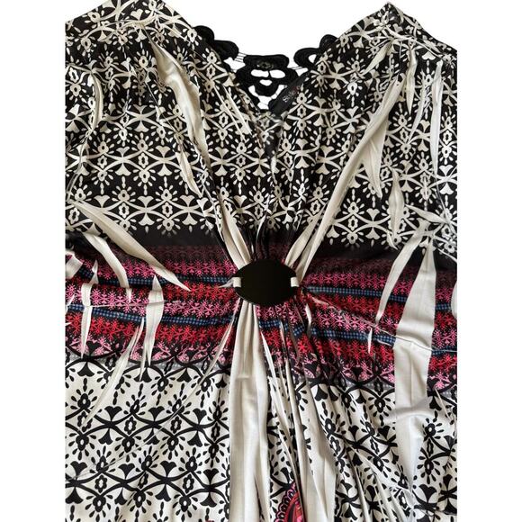 Style & Co Boho Print Tie-Front Tunic - Picture 2 of 8